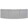 Meridian Furniture Arc Grey Boucle Fabric Modular Sectional