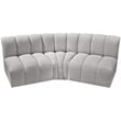 Meridian Furniture Arc Grey Boucle Fabric Modular Sectional