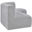 Meridian Furniture Arc Grey Boucle Fabric Modular Sectional