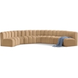 Meridian Furniture Arc Camel Velvet Modular Sectional