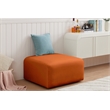 Meridian Furniture Arc Cognac Velvet Ottoman