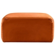 Meridian Furniture Arc Cognac Velvet Ottoman