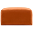 Meridian Furniture Arc Cognac Velvet Ottoman