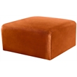 Meridian Furniture Arc Cognac Velvet Ottoman