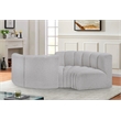 Meridian Furniture Arc Grey Boucle Fabric Modular Sectional