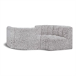 Meridian Furniture Arc Grey Boucle Fabric Modular Sectional