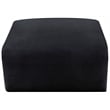 Meridian Furniture Arc Black Velvet Ottoman