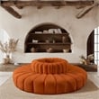 Meridian Furniture Arc Cognac Velvet Modular Sectional