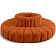 Meridian Furniture Arc Cognac Velvet Modular Sectional