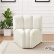 Meridian Furniture Arc Cream Velvet Curved Corner