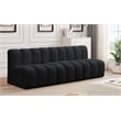 Meridian Furniture Arc Black Velvet Modular Sectional