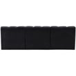 Meridian Furniture Arc Black Velvet Modular Sectional