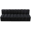 Meridian Furniture Arc Black Velvet Modular Sectional