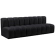 Meridian Furniture Arc Black Velvet Modular Sectional