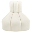Meridian Furniture Arc Cream Velvet Reverse Corner