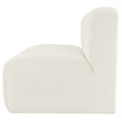 Meridian Furniture Arc Cream Velvet Modular Sectional