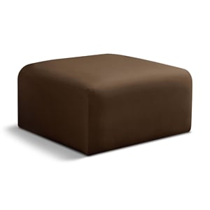 Meridian Furniture Arc Brown Velvet Ottoman