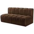 Meridian Furniture Arc Brown Velvet Modular Sectional