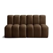 Meridian Furniture Arc Brown Velvet Modular Sectional