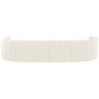 Meridian Furniture Arc Cream Velvet Modular Sectional