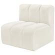 Meridian Furniture Arc Cream Velvet Straight Chair
