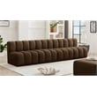 Meridian Furniture Arc Brown Velvet Modular Sectional