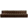 Meridian Furniture Arc Brown Velvet Modular Sectional