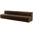 Meridian Furniture Arc Brown Velvet Modular Sectional