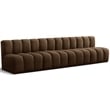 Meridian Furniture Arc Brown Velvet Modular Sectional