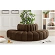 Meridian Furniture Arc Brown Velvet Modular Sectional