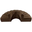 Meridian Furniture Arc Brown Velvet Modular Sectional