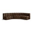 Meridian Furniture Arc Brown Velvet Modular Sectional