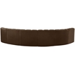 Meridian Furniture Arc Brown Velvet Modular Sectional