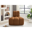 Meridian Furniture Arc Saddle Velvet Reverse Corner