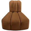Meridian Furniture Arc Saddle Velvet Reverse Corner