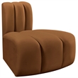 Meridian Furniture Arc Saddle Velvet Reverse Corner