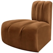Meridian Furniture Arc Saddle Velvet Reverse Corner