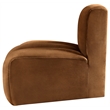 Meridian Furniture Arc Saddle Velvet Reverse Corner