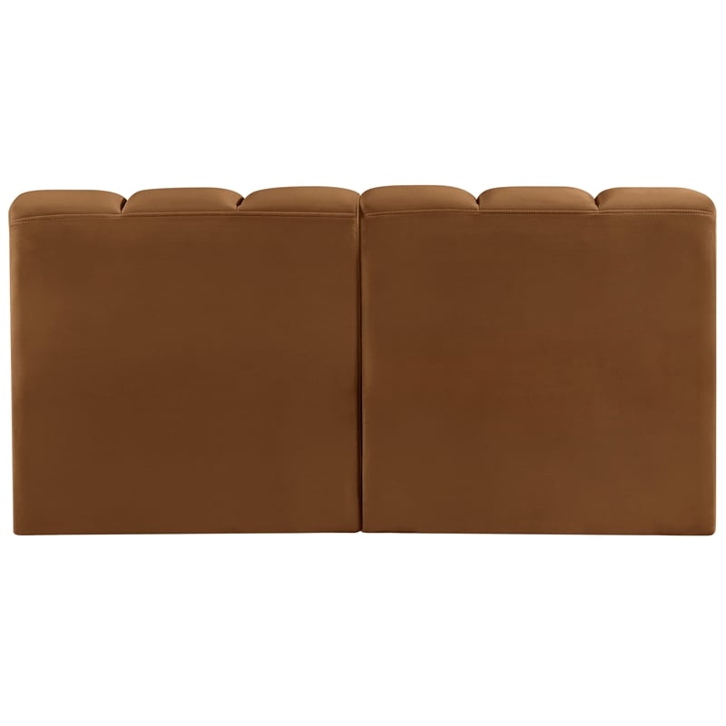 Meridian Furniture Arc Saddle Velvet Modular Sectional