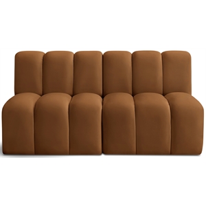 Meridian Furniture Arc Saddle Velvet Modular Sectional