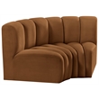 Meridian Furniture Arc Saddle Velvet Modular Sectional