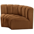 Meridian Furniture Arc Saddle Velvet Modular Sectional