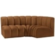 Meridian Furniture Arc Saddle Velvet Modular Sectional