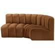 Meridian Furniture Arc Saddle Velvet Modular Sectional