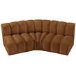 Meridian Furniture Arc Saddle Velvet Modular Sectional