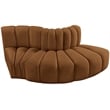 Meridian Furniture Arc Saddle Velvet Modular Sectional