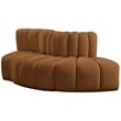 Meridian Furniture Arc Saddle Velvet Modular Sectional