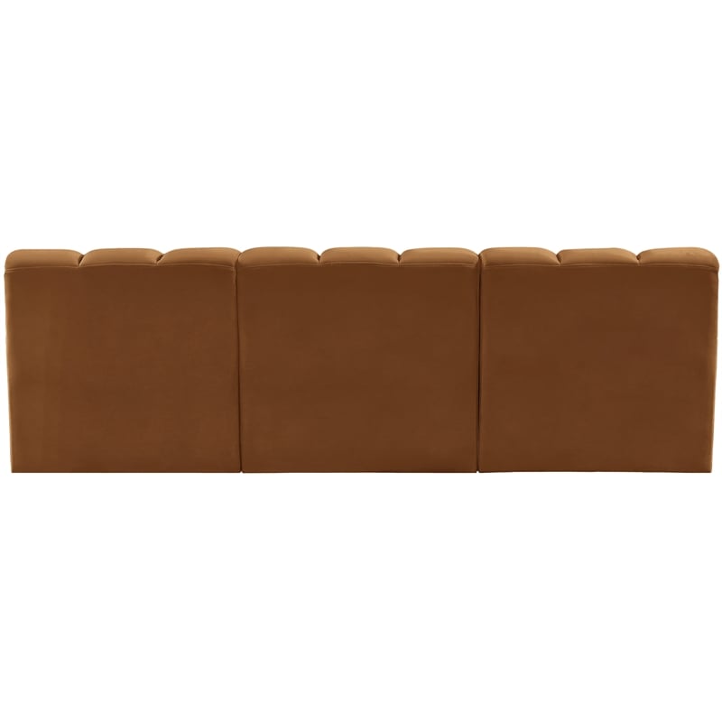 Meridian Furniture Arc Saddle Velvet Modular Sectional