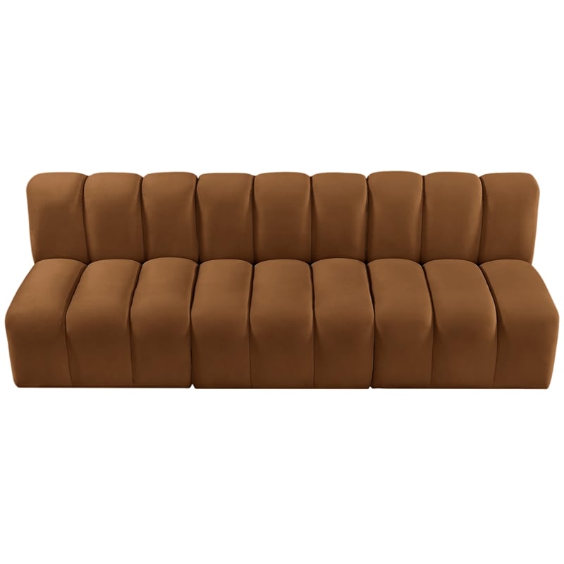 Meridian Furniture Arc Saddle Velvet Modular Sectional