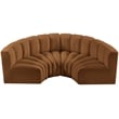 Meridian Furniture Arc Saddle Velvet Modular Sectional